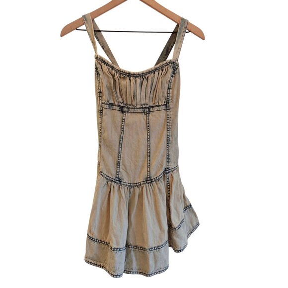 NWT Pilcro Square-Neck Drop-Waist Romper - Picture 4 of 5